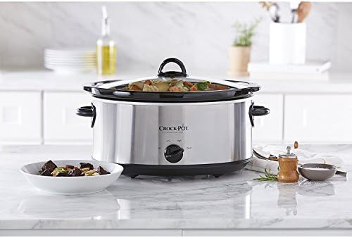 Crock-Pot 7 Quart Oval Manual Slow Cooker – Stainless Steel - ZKYI