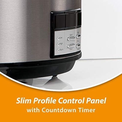 Crock-Pot 8 Quart Programmable Slow Cooker with Auto Warm - FLBD