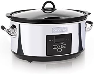 Crock-Pot 7 Quart Programmable Slow Cooker – Polished Platinum - 7HP7