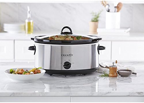Crock-Pot 7 Quart Oval Manual Slow Cooker – Stainless Steel - ZKYI