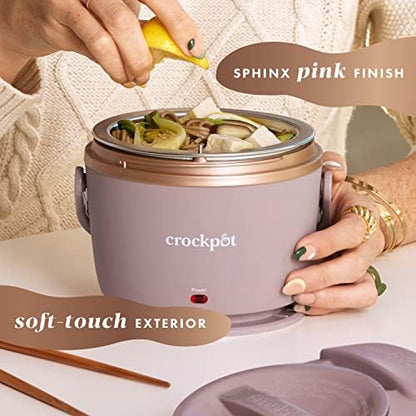 Crock-Pot Electric Lunch Box Food Warmer 20oz – Blush Pink - 6R5G