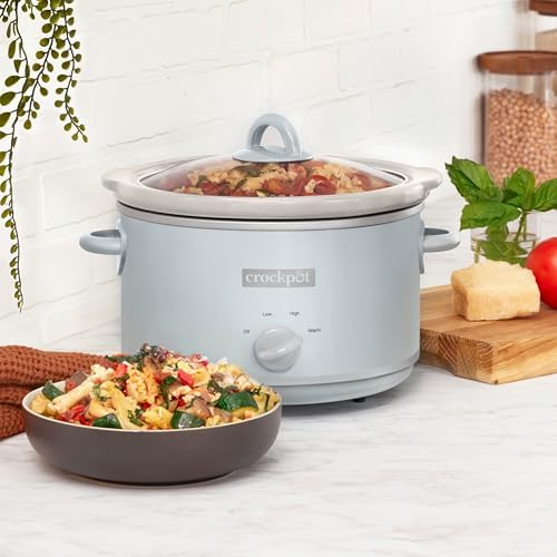 Crock-Pot 4.5 Quart Manual Slow Cooker – Macaroon Blue - O5OY