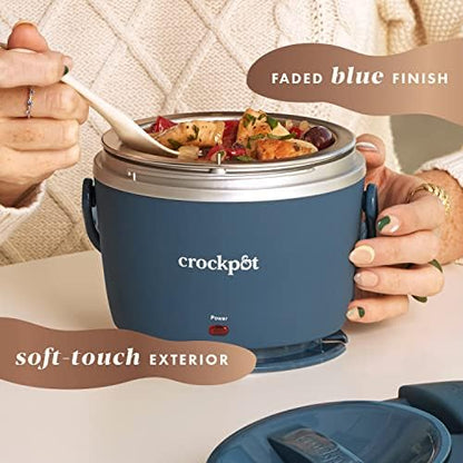 Crock-Pot Electric Lunch Box Food Warmer 20oz – Faded Blue - 2C0Z