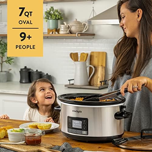 Crock-Pot 7 Quart Portable Programmable Slow Cooker with Timer - SDYY