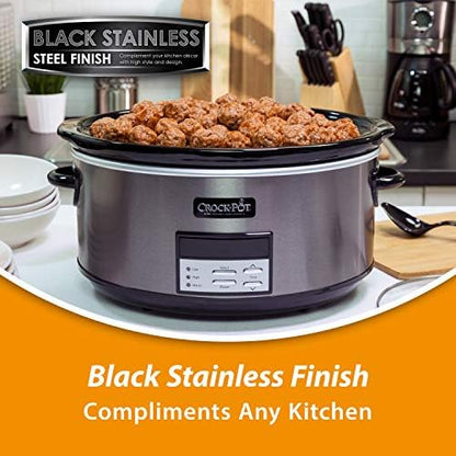 Crock-Pot 8 Quart Programmable Slow Cooker with Auto Warm - FLBD