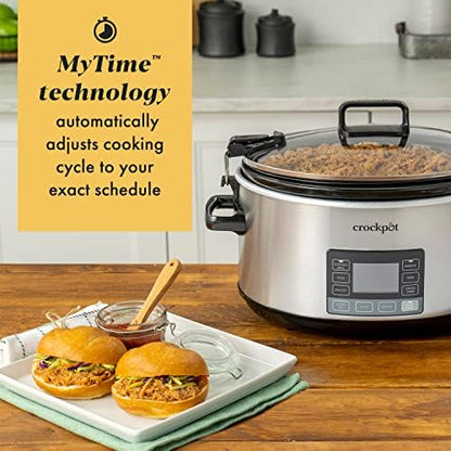 Crock-Pot 7 Quart Portable Programmable Slow Cooker with Timer - SDYY