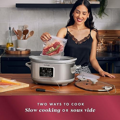 Crock-Pot 7 Quart Programmable Cook & Carry Slow Cooker - W1R6