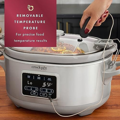 Crock-Pot 7 Quart Programmable Cook & Carry Slow Cooker - W1R6