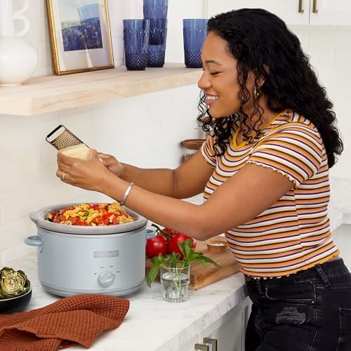 Crock-Pot 4.5 Quart Manual Slow Cooker – Macaroon Blue - O5OY