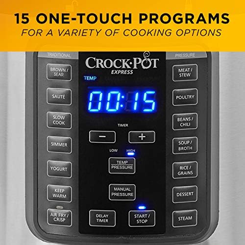 Crock-Pot Express Crisp 8 Quart 10-in-1 Pressure Cooker - OH7T
