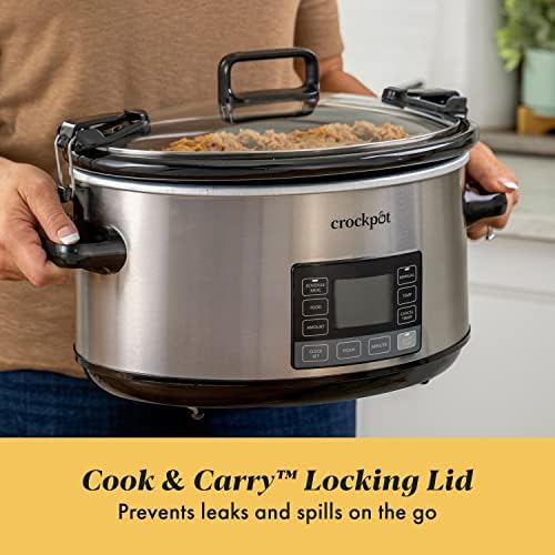 Crock-Pot 7 Quart Portable Programmable Slow Cooker with Timer - SDYY