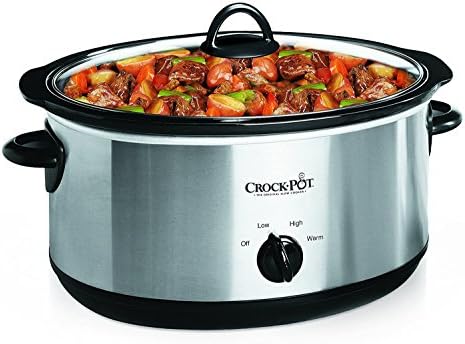Crock-Pot 7 Quart Oval Manual Slow Cooker – Stainless Steel - ZKYI