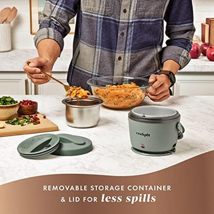 Crock-Pot Portable Electric Lunch Box Food Warmer – Green - T9DL