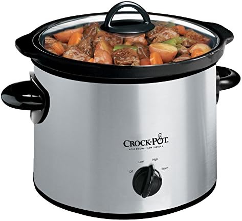 Crock-Pot 3 Quart Manual Slow Cooker – Silver - WSWR