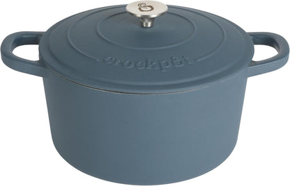 Crock-Pot 3 Quart Enameled Cast Iron Dutch Oven – Aqua - CVL7
