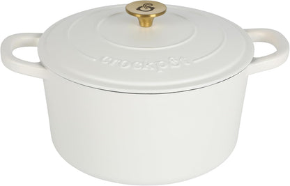 Crock-Pot 3 Quart Enameled Cast Iron Dutch Oven – Aqua - CVL7
