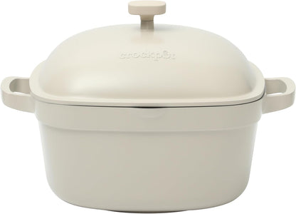Crock-Pot 3 Quart Enameled Cast Iron Dutch Oven – Aqua - CVL7