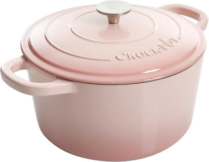 Crock-Pot 3 Quart Enameled Cast Iron Dutch Oven – Aqua - CVL7
